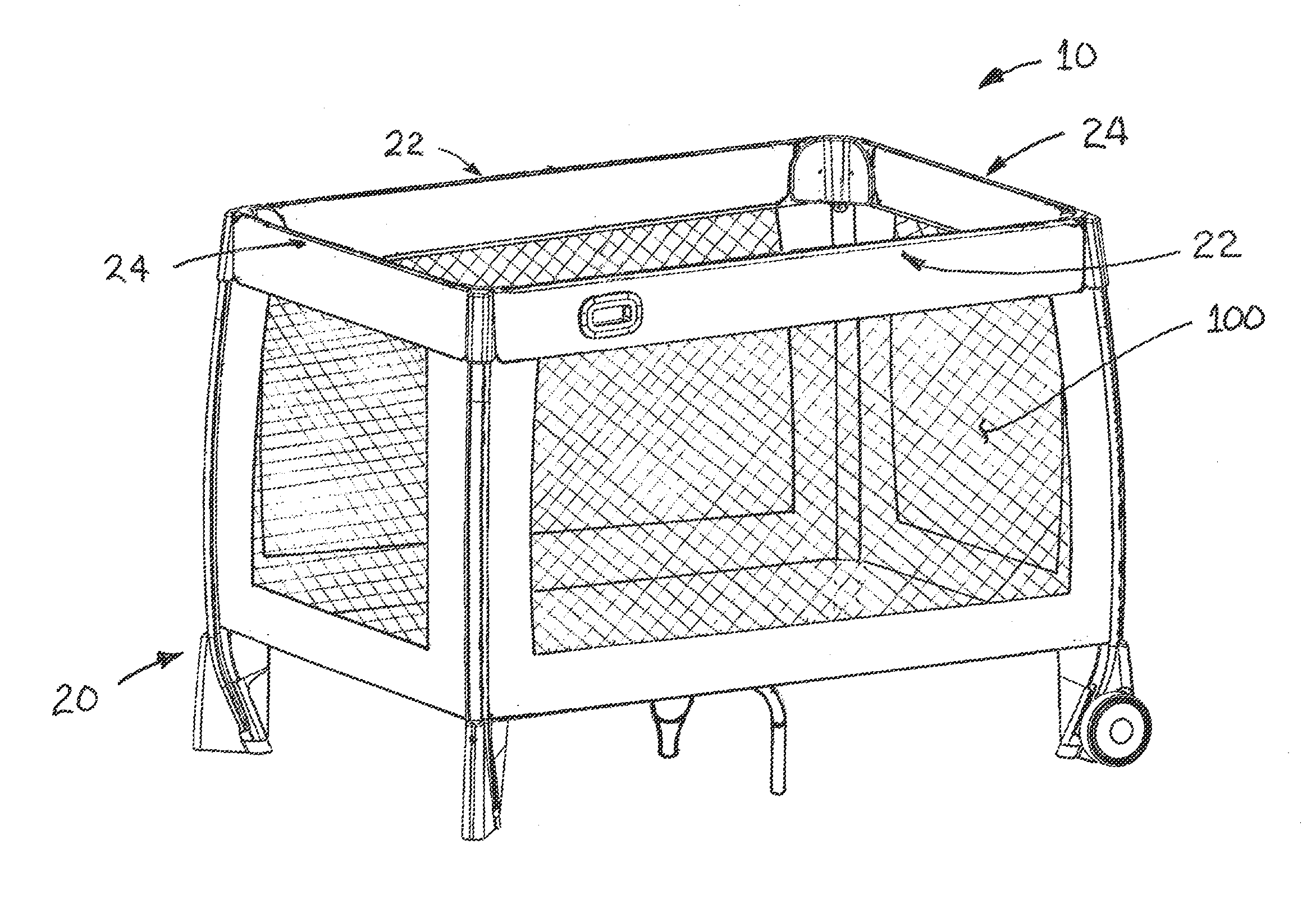 Collapsible accessory platform for a child's playard