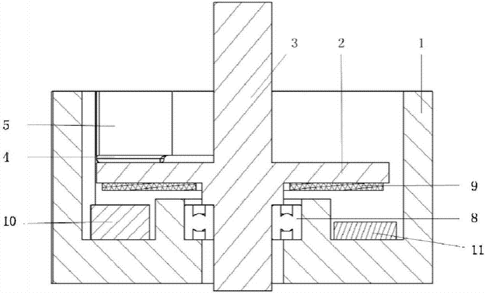 Rotary type inertia piezoelectric actuator with built-in photoelectric encoder, and actuation method of the same