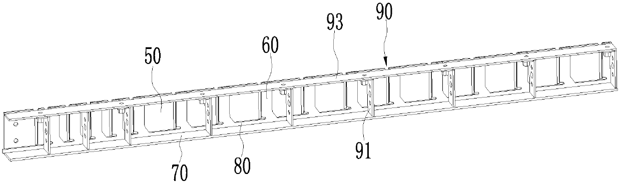 Stretching-out rebar prefabricated part forming mold and using method thereof