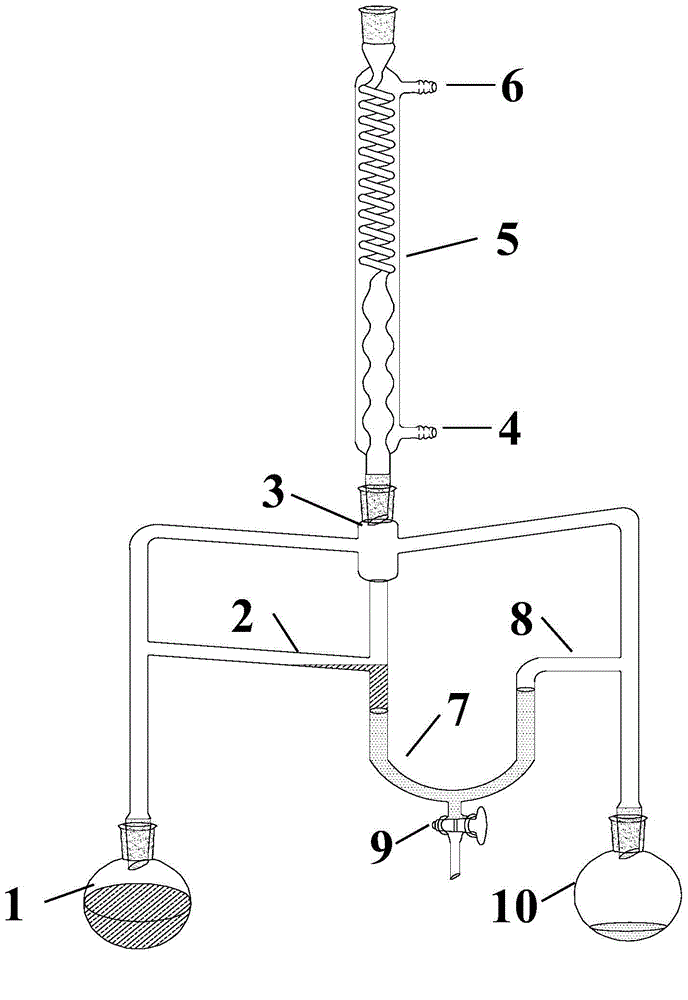 Reverse-flow type rapid extraction device for sediment organic matter
