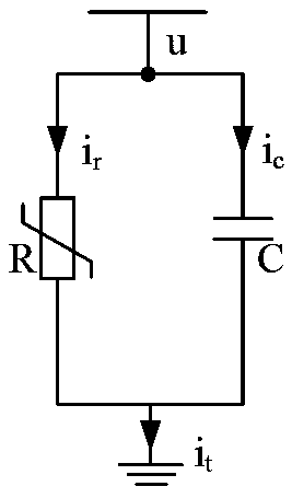 Surge protector resistive current extracting device based on correlation coefficient and method thereof