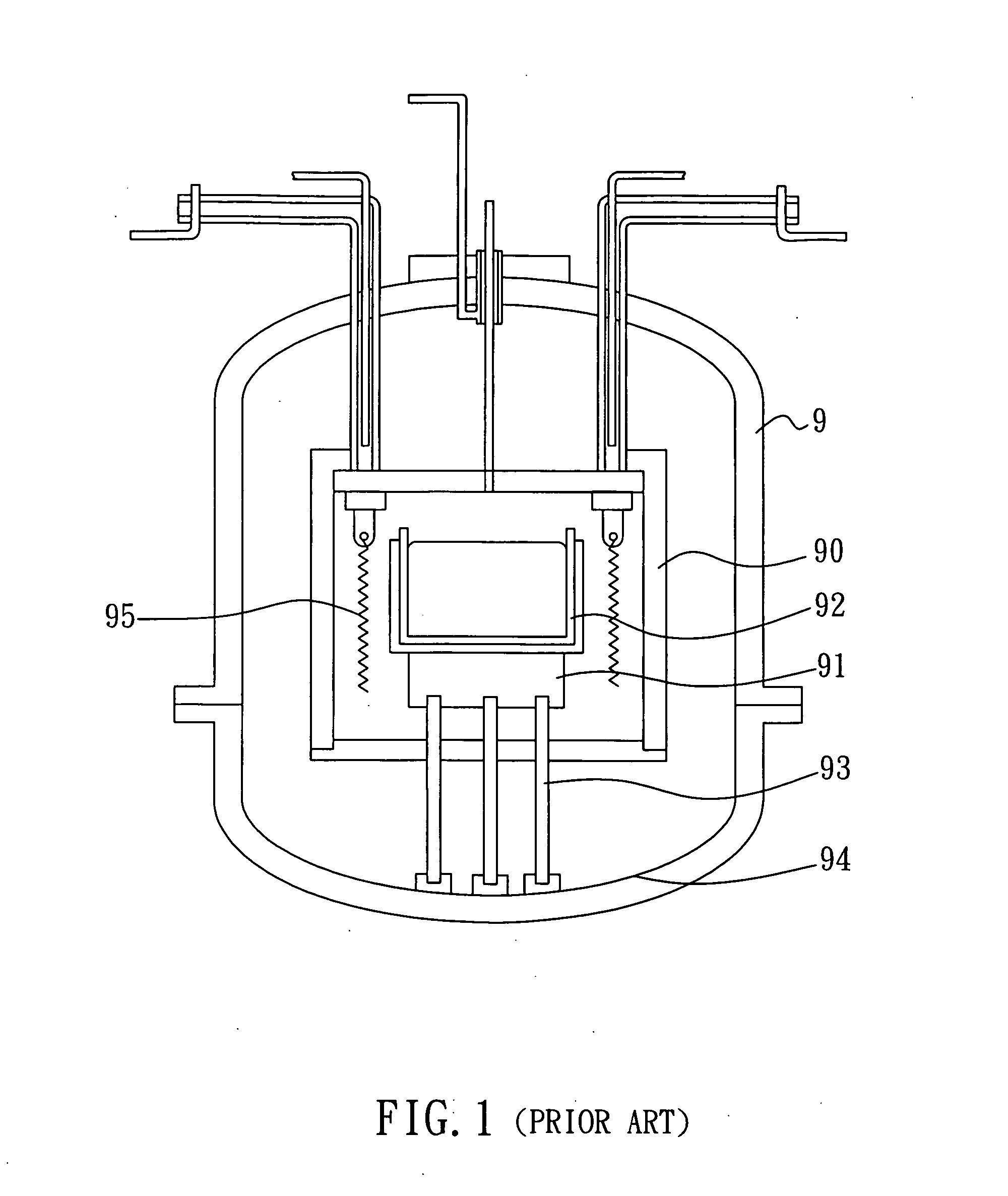 Crystal-growing furnace with heating improvement structure