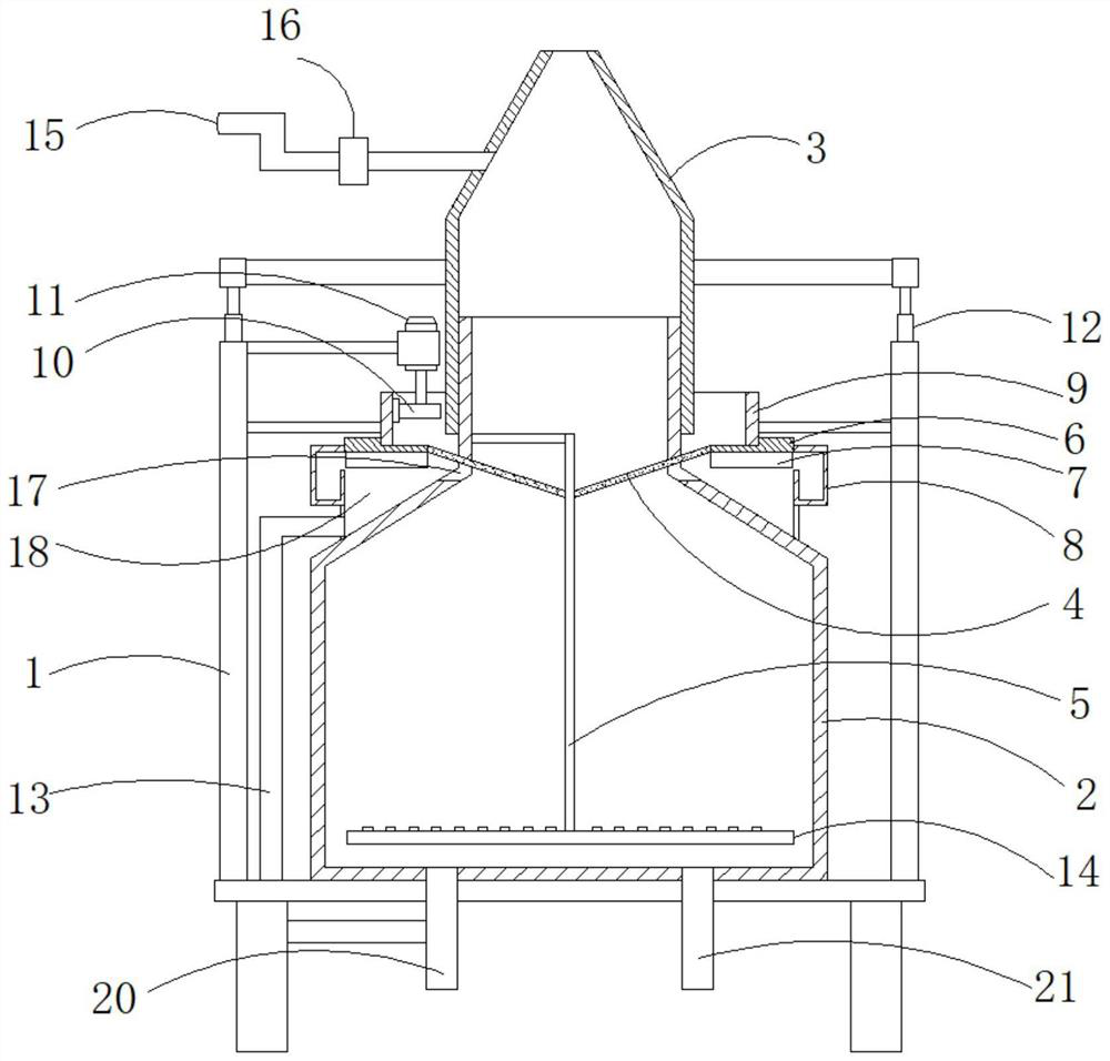 A kind of air flotation method and its blue-green algae pressure reuse treatment system