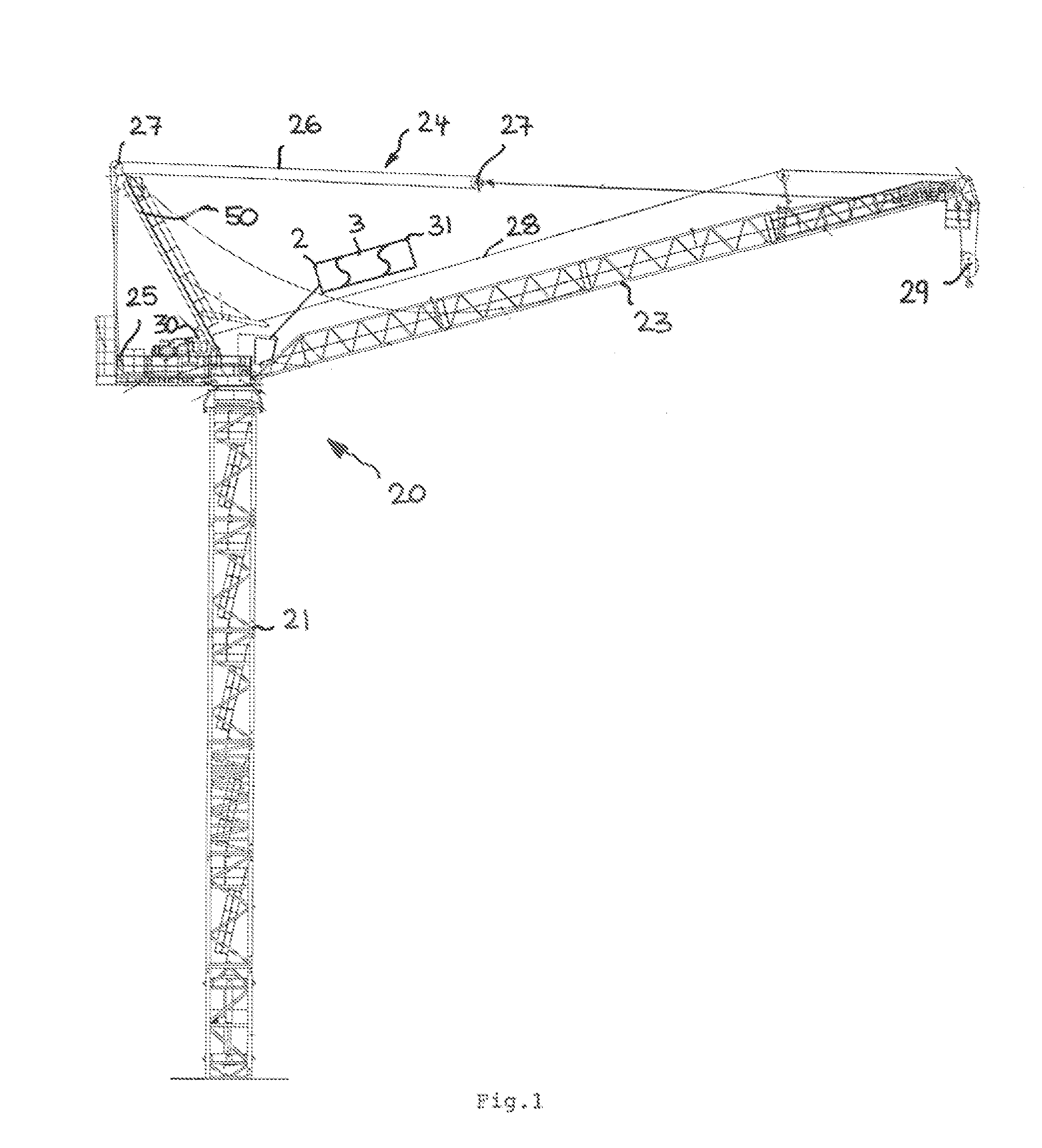 Apparatus for recognizing the discard state of a high-strength fiber rope in use in lifting gear