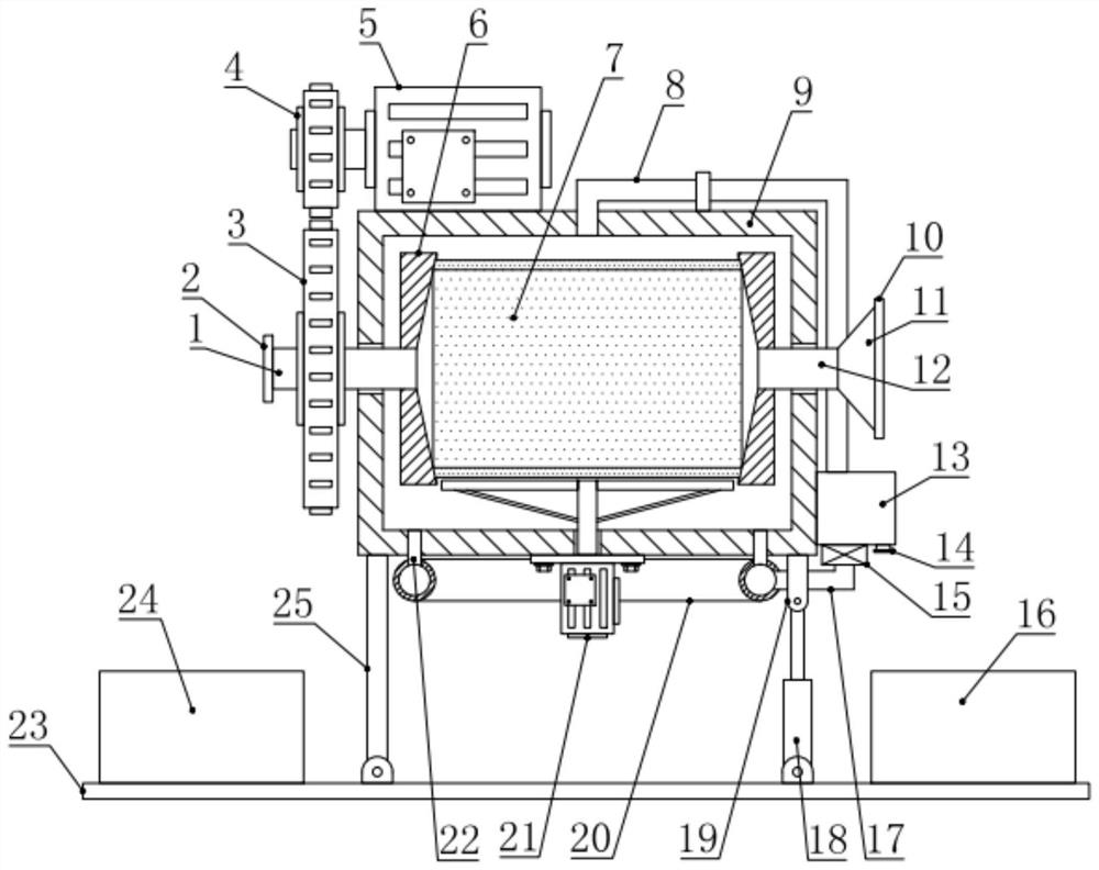 Thorn and impurity removing device and thorn and impurity removing method for roxburgh rose processing