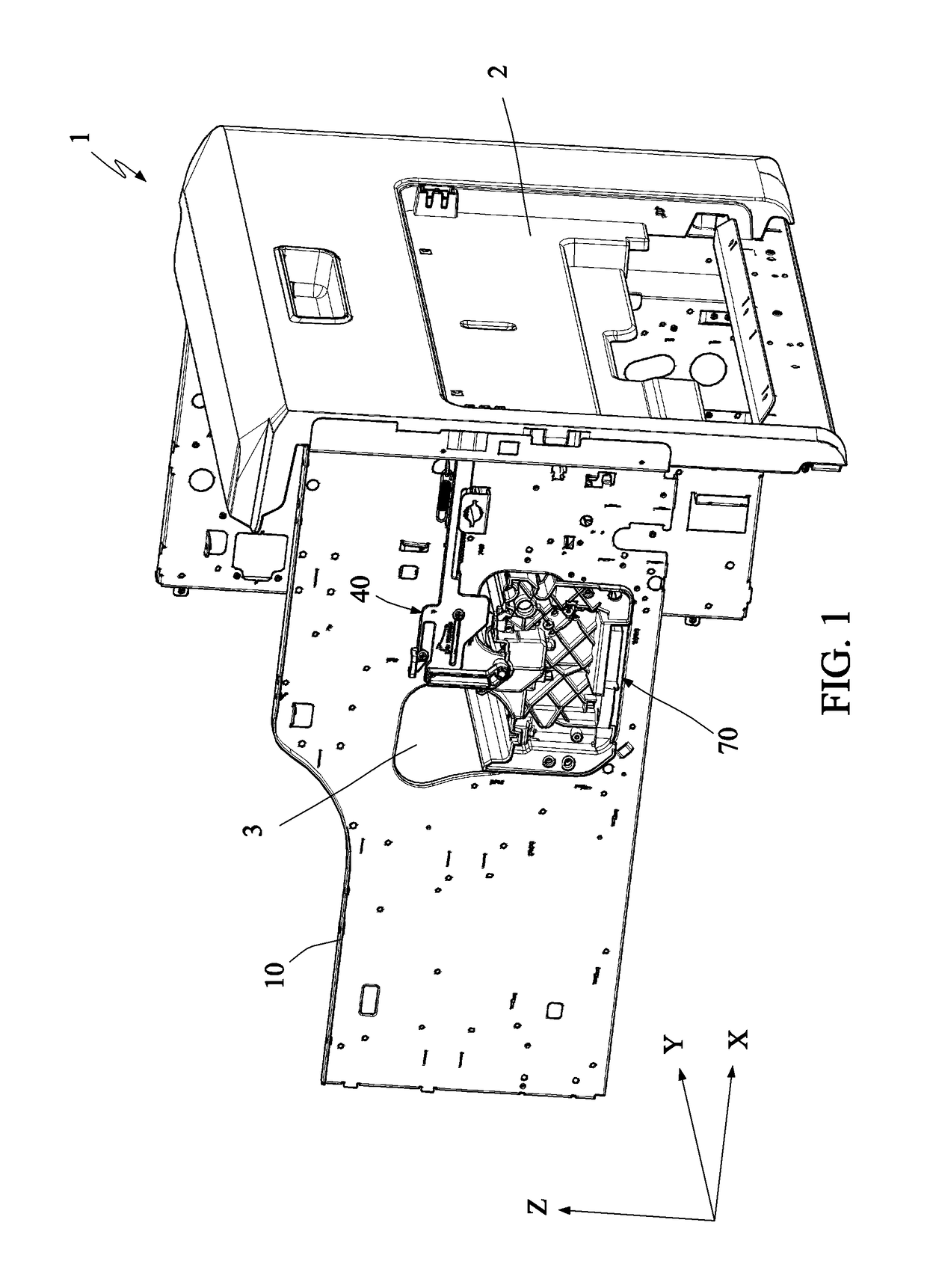 Printer module having print-head moving mechanism