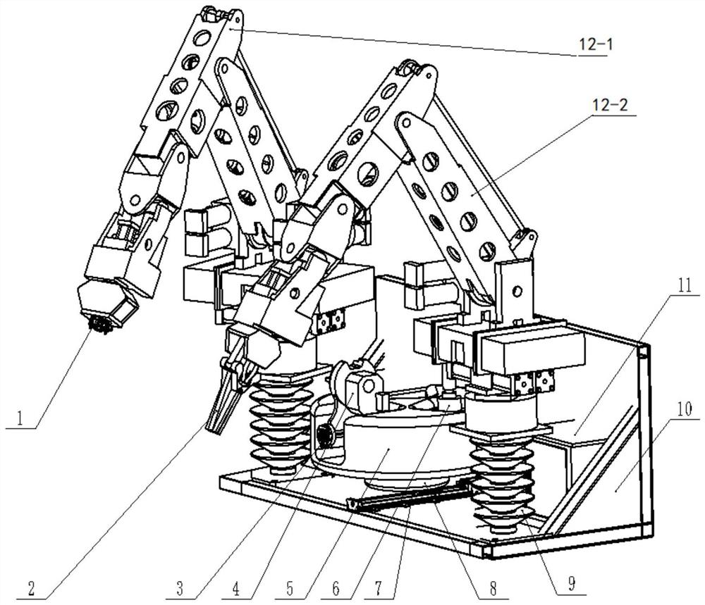 A system and method for a live working robot to automatically change working tools