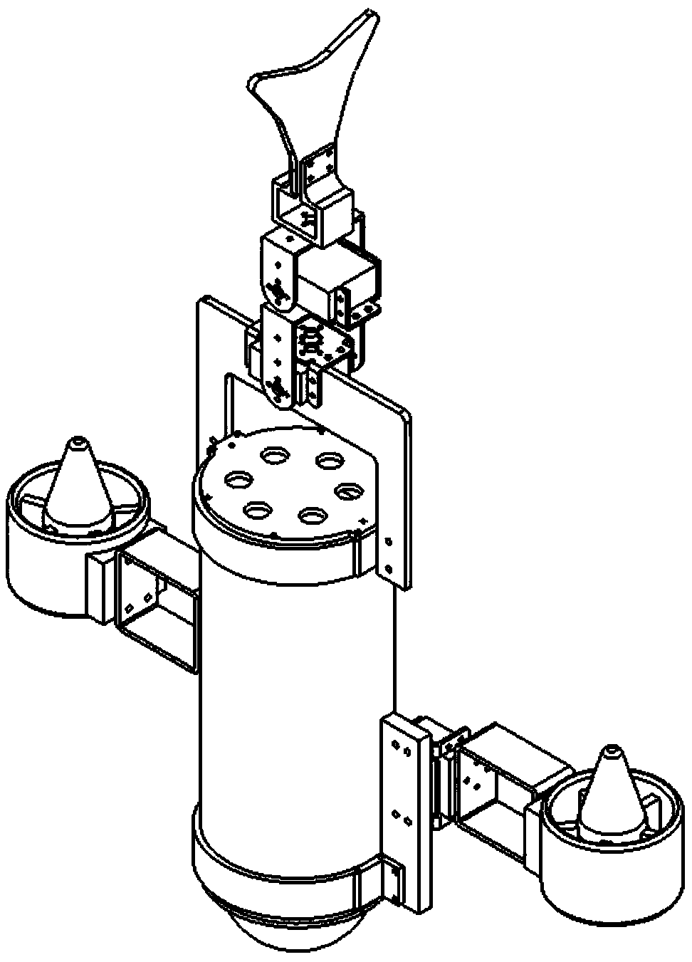 An unmanned aerial vehicle based on tail vertebra swinging propulsion