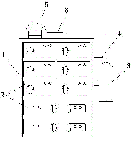 Safe cabinet-split type switch cabinet and using method thereof