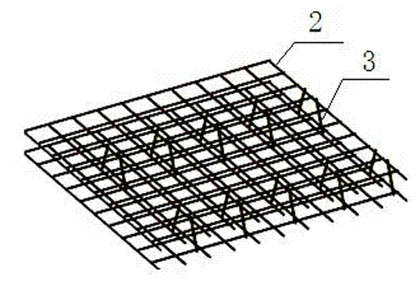 Steel wire net rack demolition-free formwork system and manufacturing method thereof