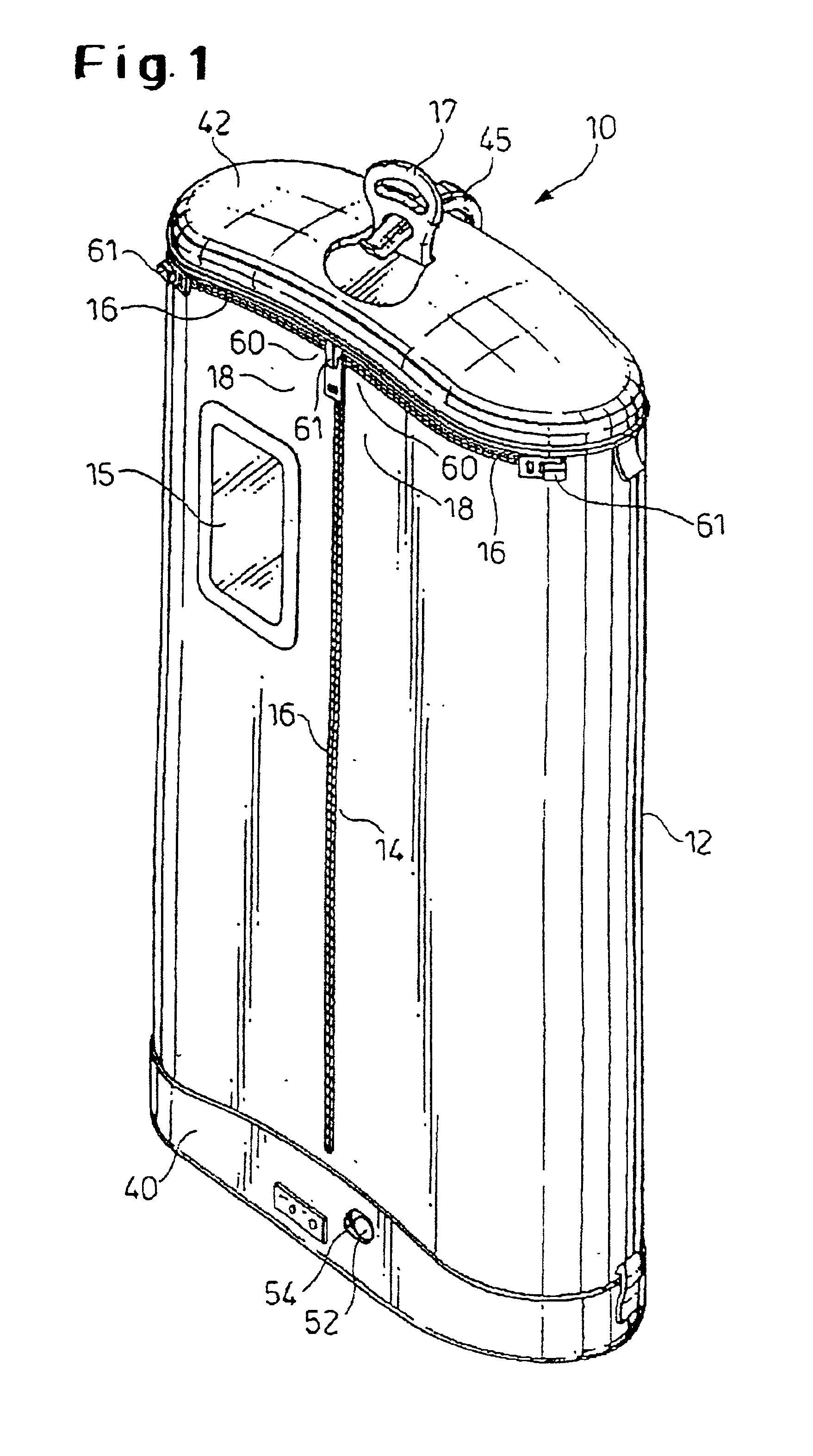 Appliance for cleaning and refreshing fabrics with a built-in working indicator