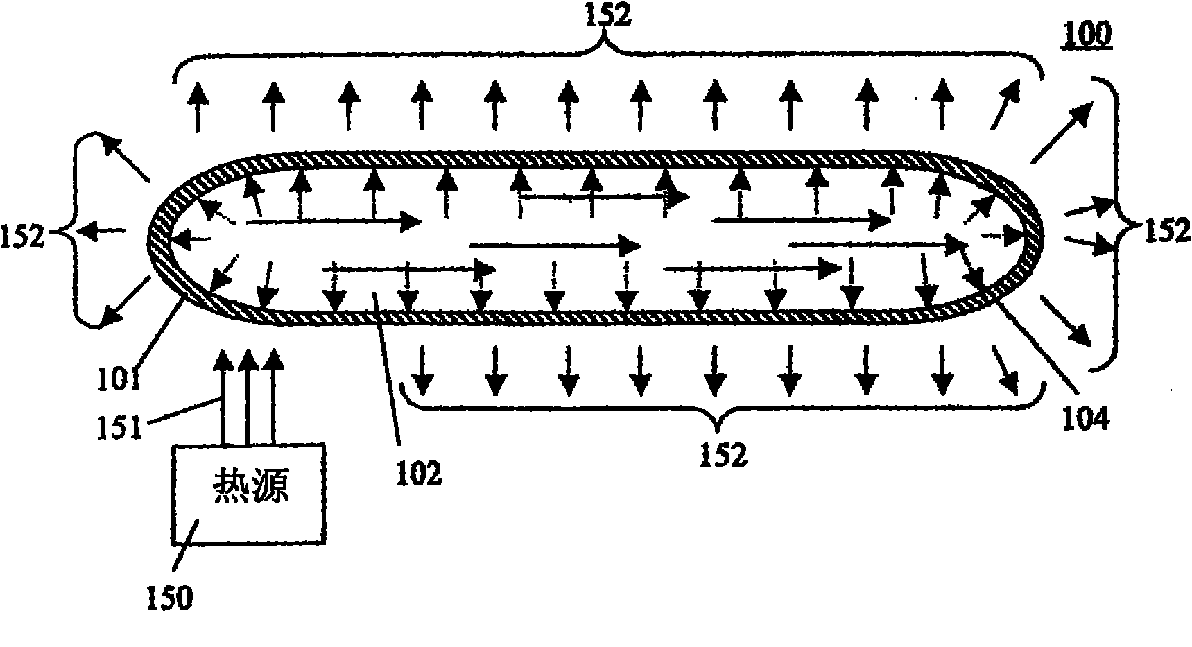 Heat transfer device without phase transition and manufacturing method thereof