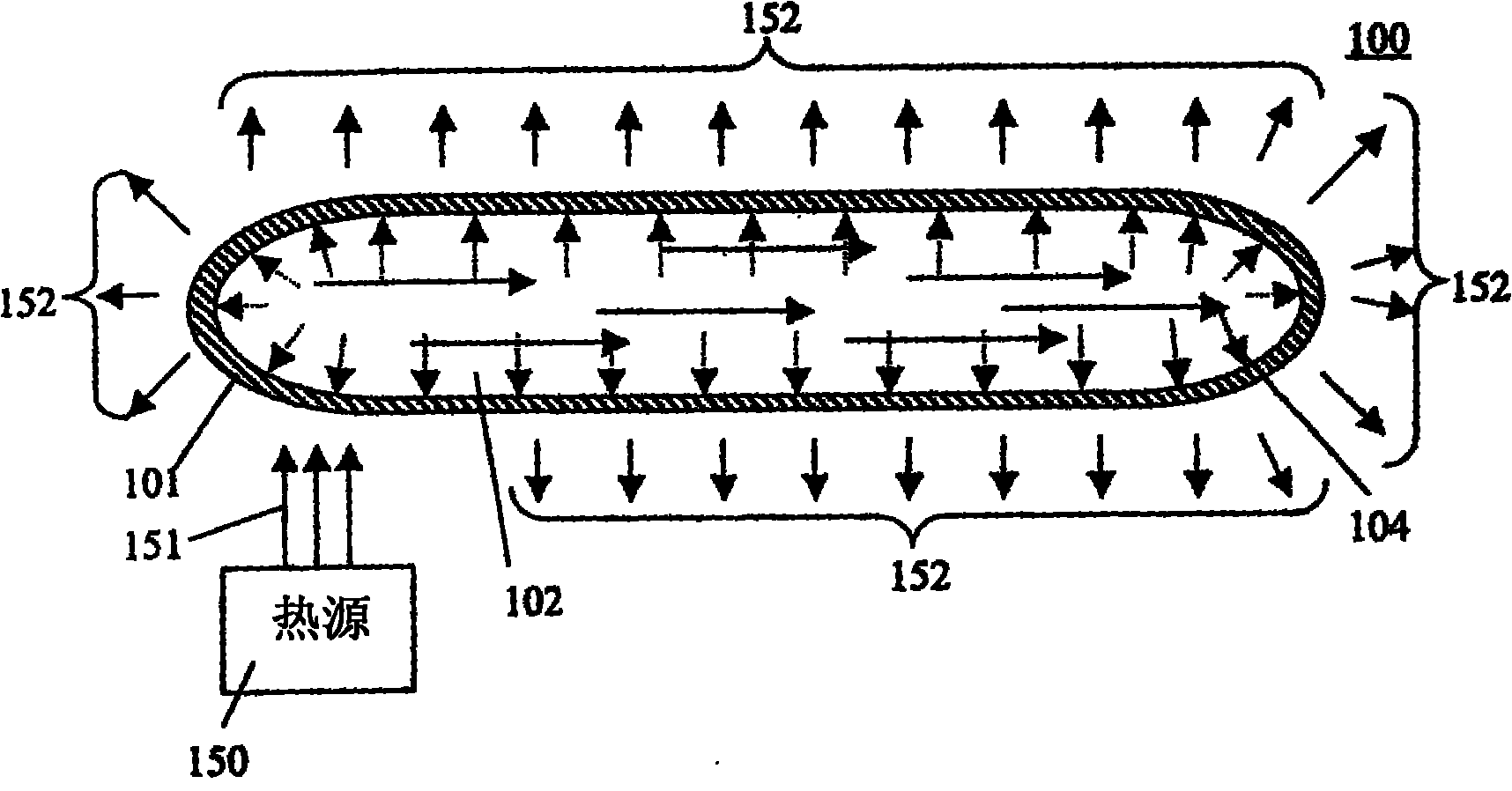Heat transfer device without phase transition and manufacturing method thereof