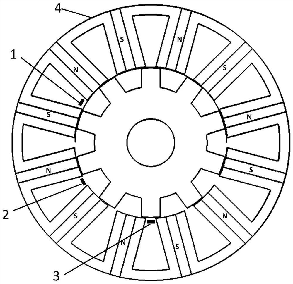 Linear Hall-based permanent magnet motor eccentricity diagnosis method and detection system thereof