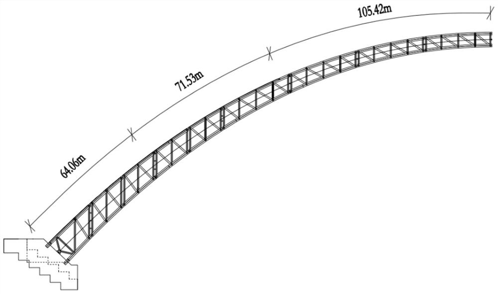 Process test method for pumping and pouring concrete in main arch pipe of concrete-filled steel tube arch bridge