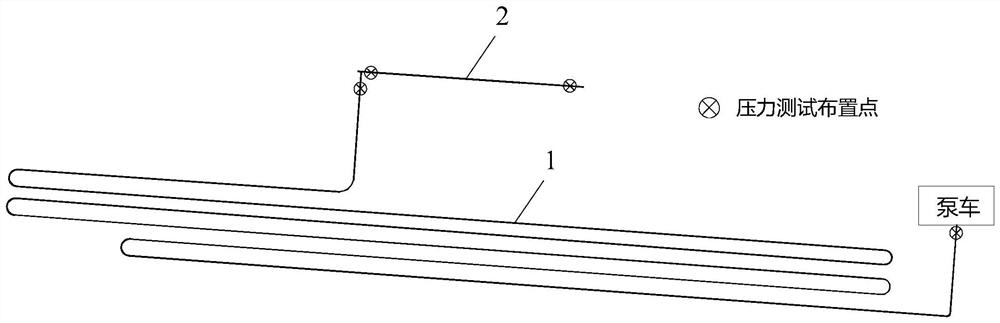 Process test method for pumping and pouring concrete in main arch pipe of concrete-filled steel tube arch bridge