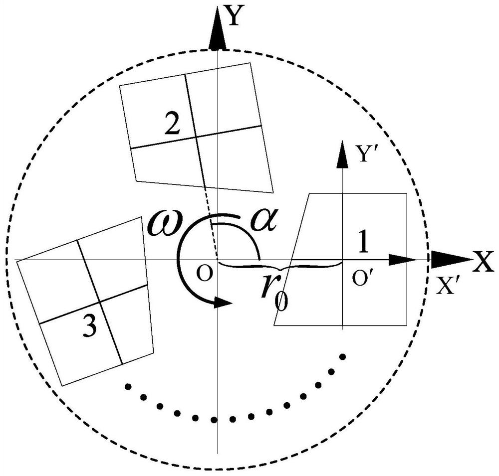 Evaluation method and system for spin separation trajectory and collision probability of stacked satellites