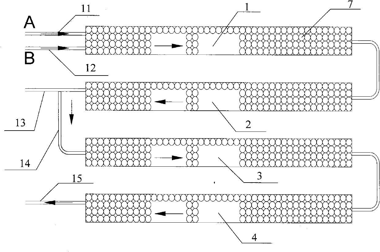 Liquid phase gradient mixer