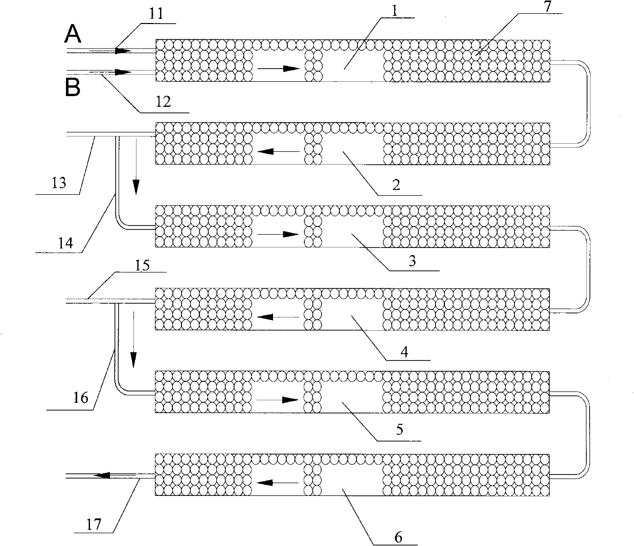 Liquid phase gradient mixer