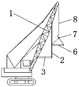 Mobile hoisting device with accurate matching function for bridge construction
