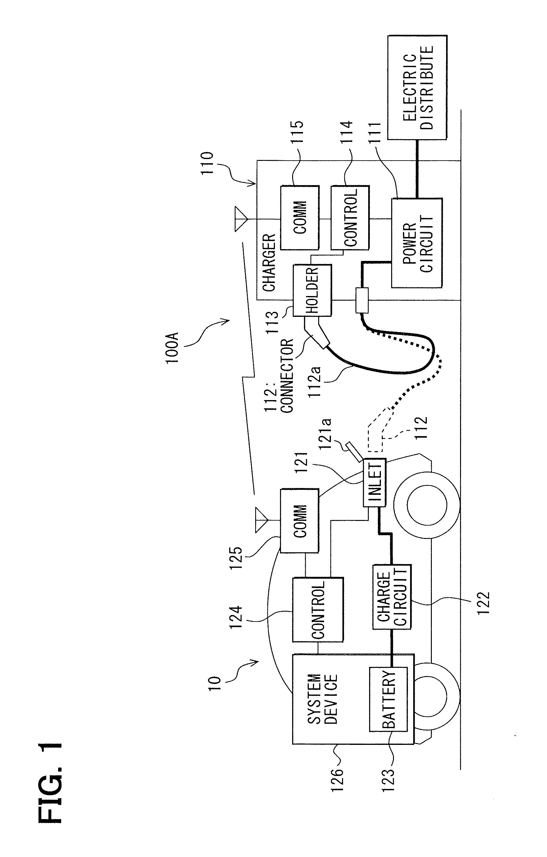 Vehicular charge apparatus