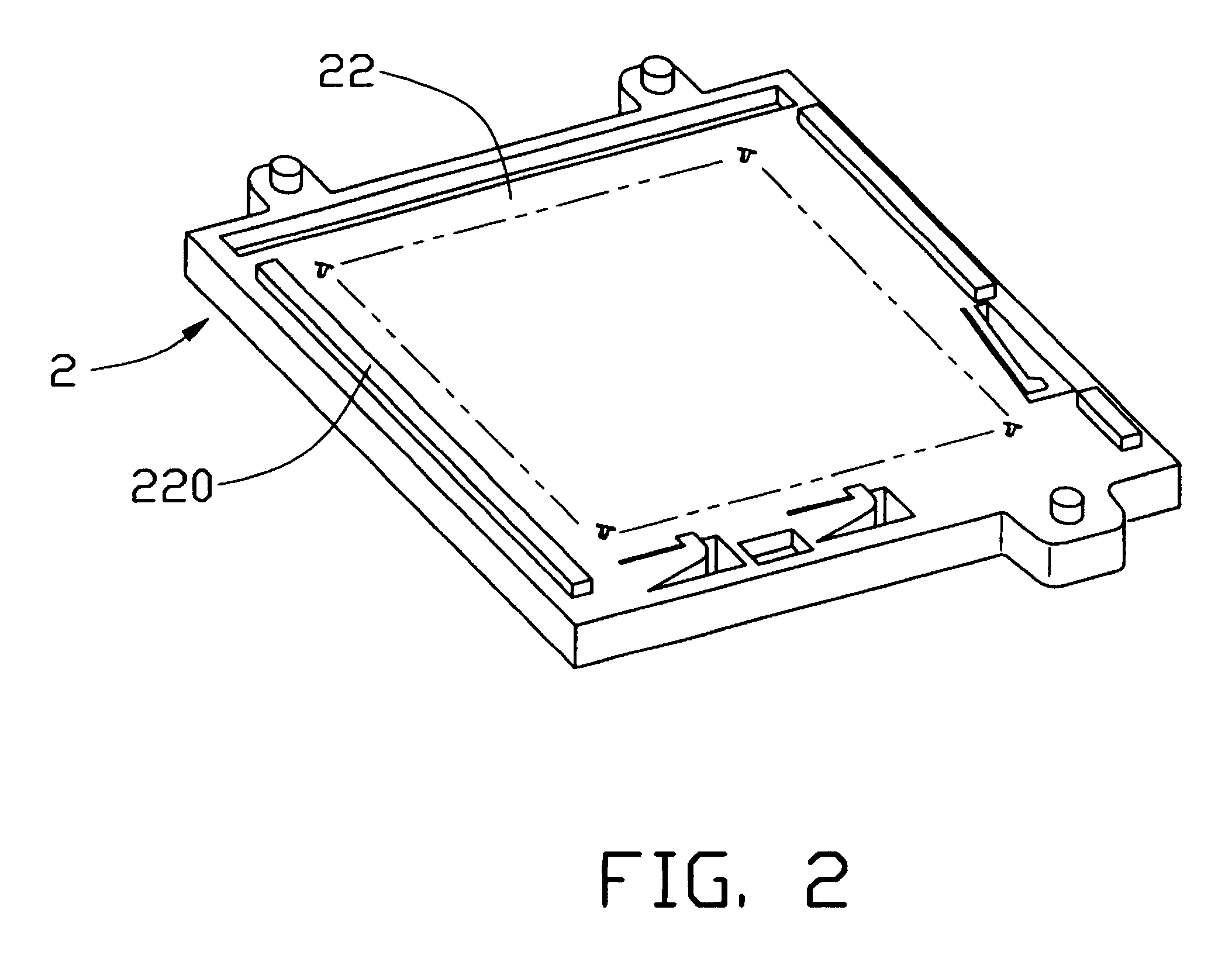 Land grid array connector having movable engagement of electrical contacts thereinto