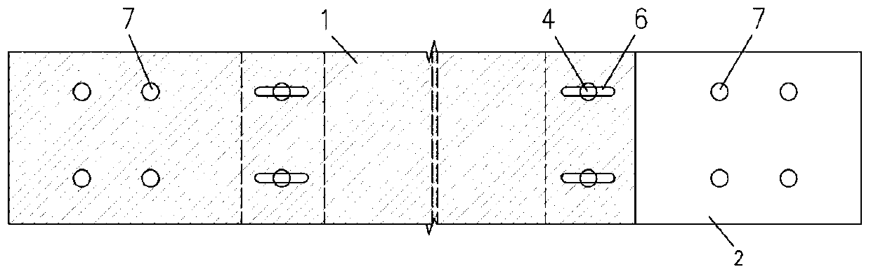 Bidirectional sliding extrusion type large-deformation waterproof deformation joint structure