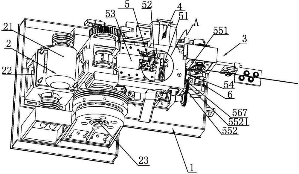 Main die rotary type high-speed cold heading machine