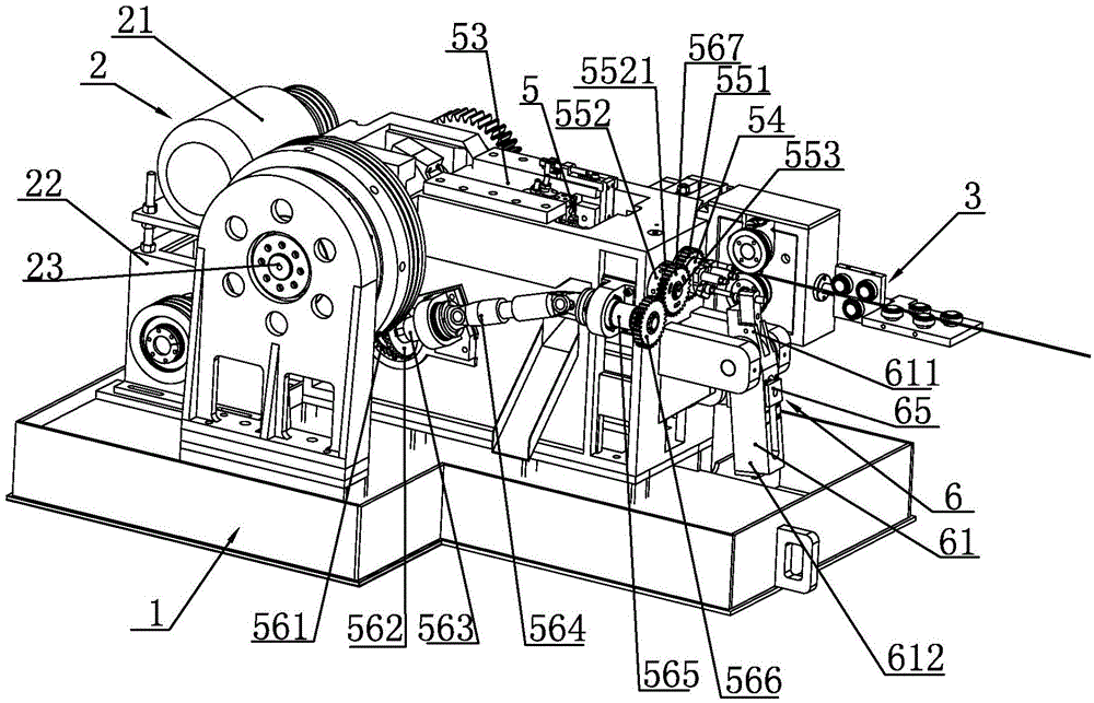 Main die rotary type high-speed cold heading machine
