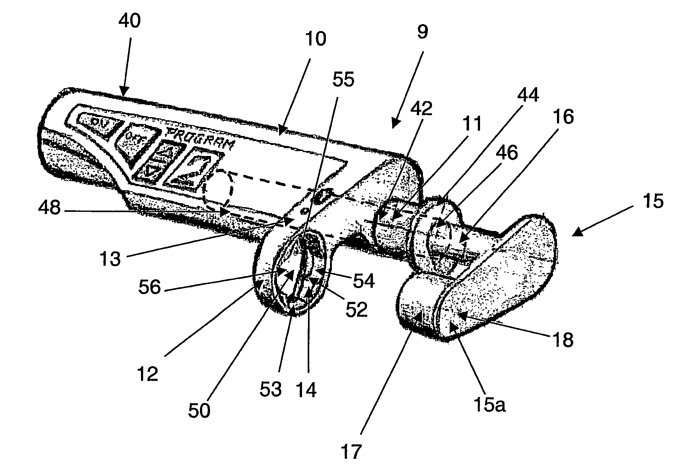 Syringe adapter with a driver for agitation of the syringe content