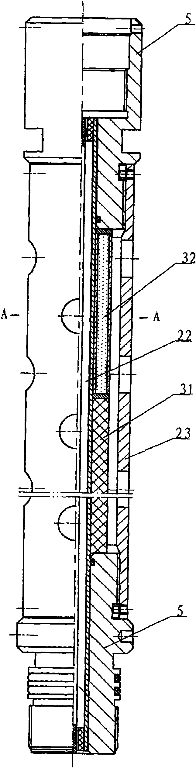 Pulse fracturing sand injector for horizontal wells