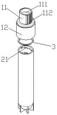 An improved structure of a freezing tube cap