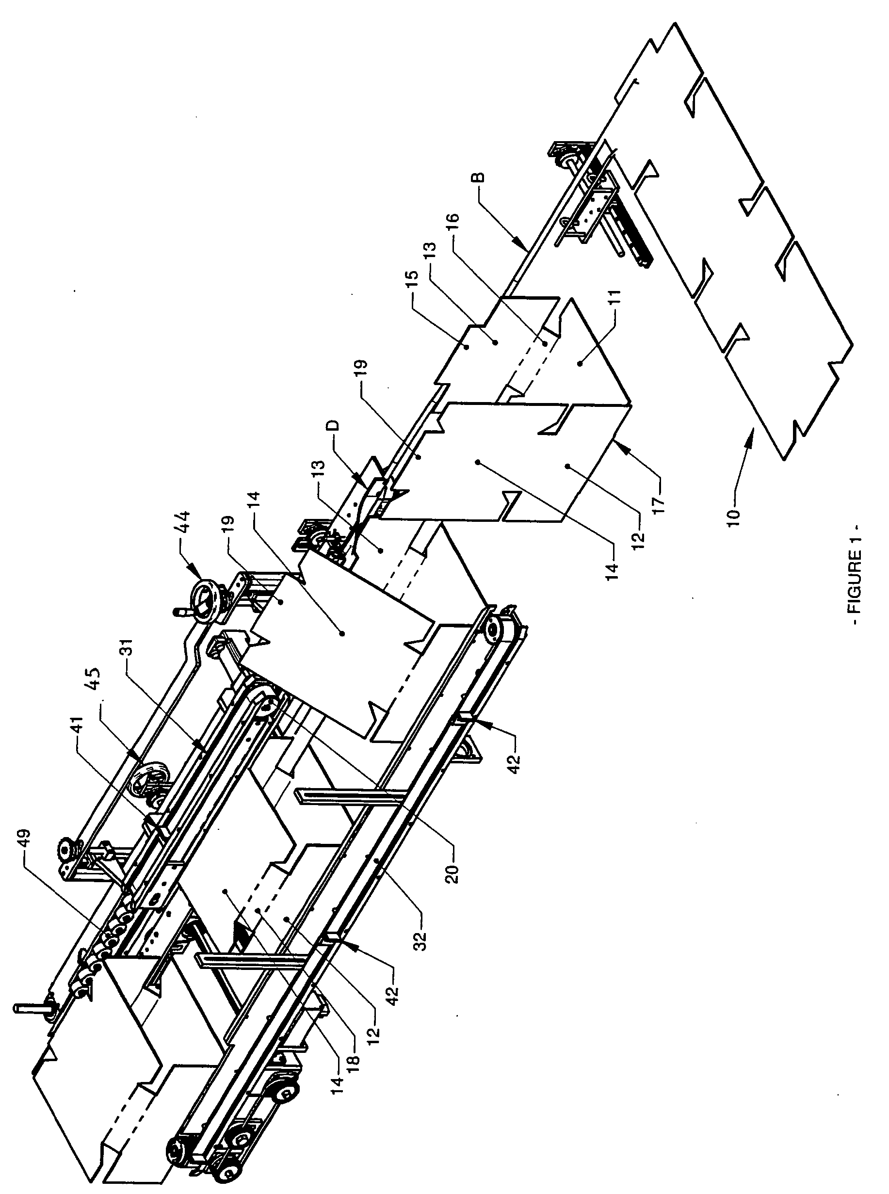 Positioning apparatus for container forming machine