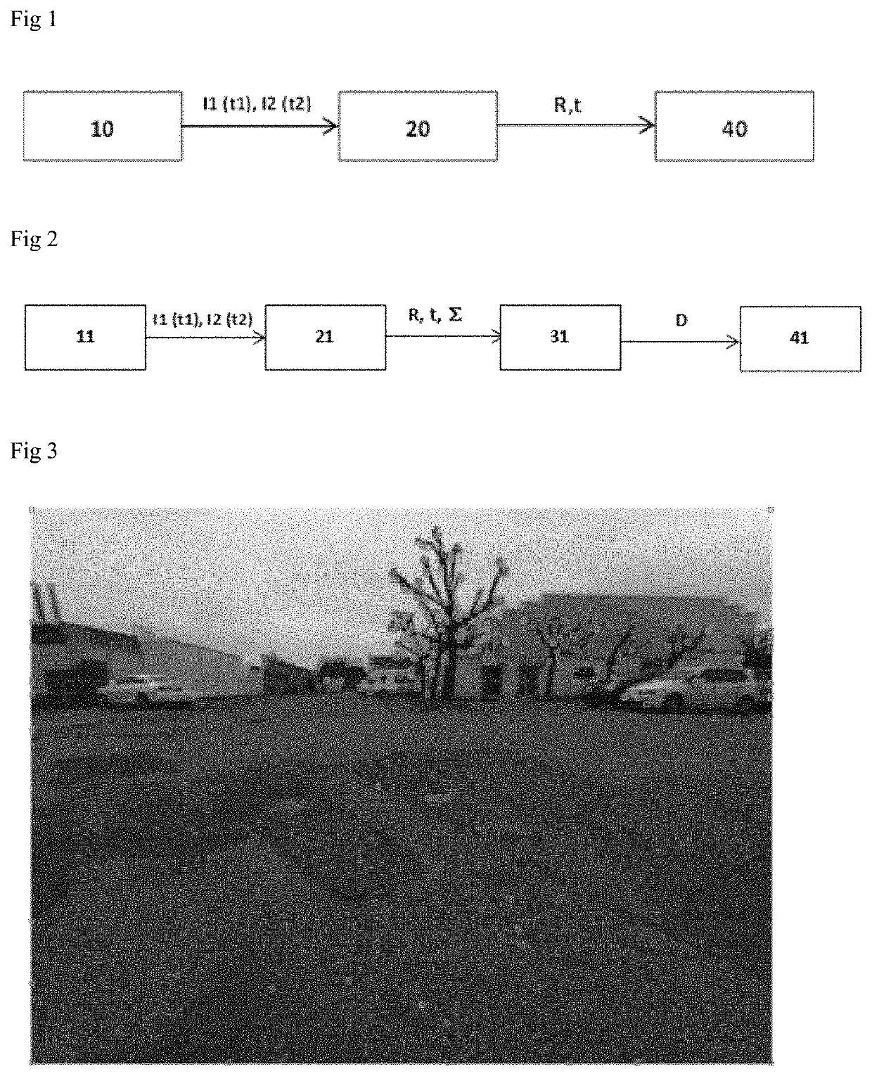 Method for determining a protection radius of a vision-based navigation system