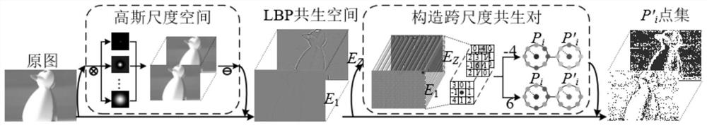 Image recognition method based on scale co-occurrence local binary pattern