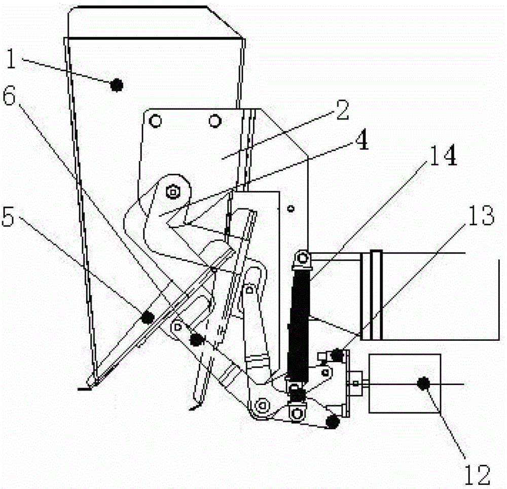 A self-locking weighing bucket mechanism
