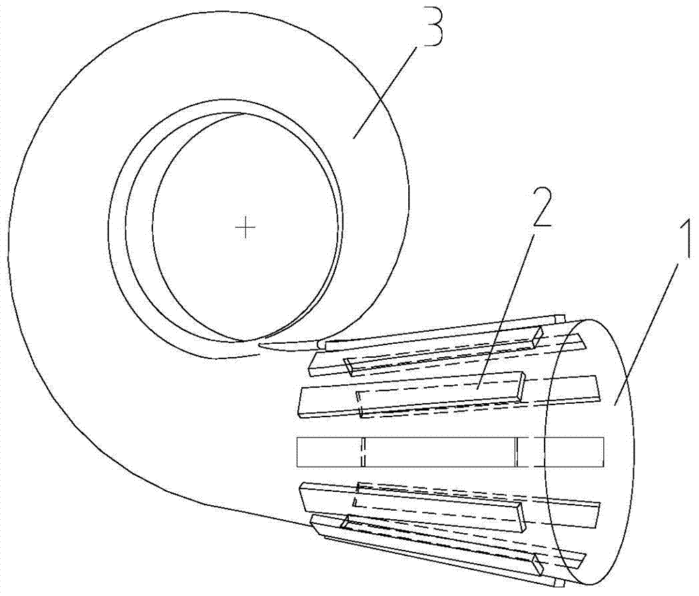 Eddy current confinement centrifugal pump pumping chamber and centrifugal pump with same