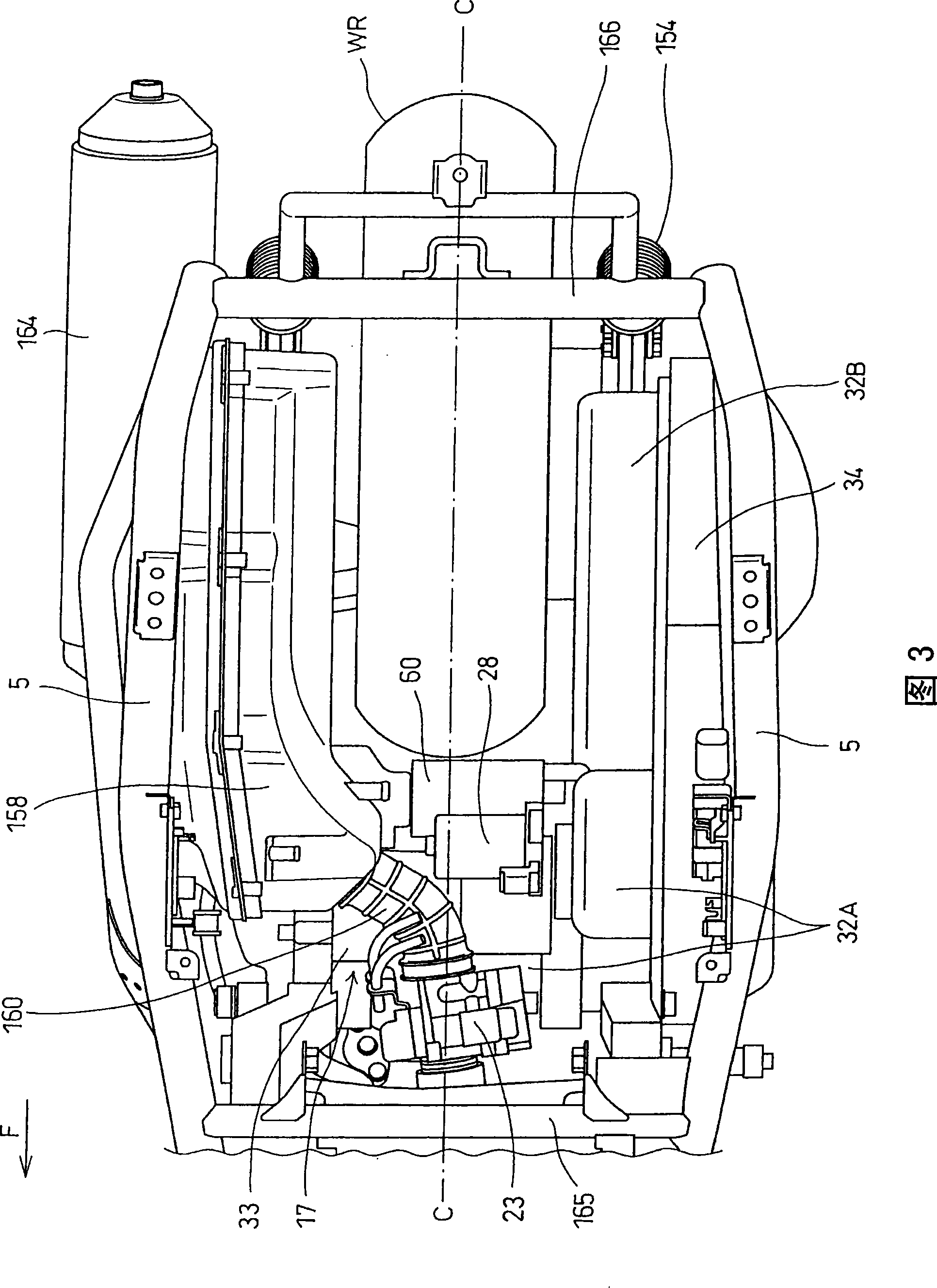 V-belt type continuously variable transmission