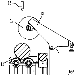 Large-diameter hot billet cutting-off device