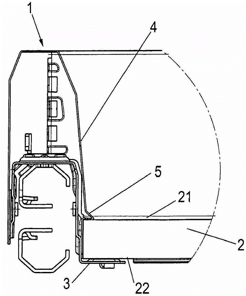 Drawer frames, drawers and methods for securing drawer bottoms