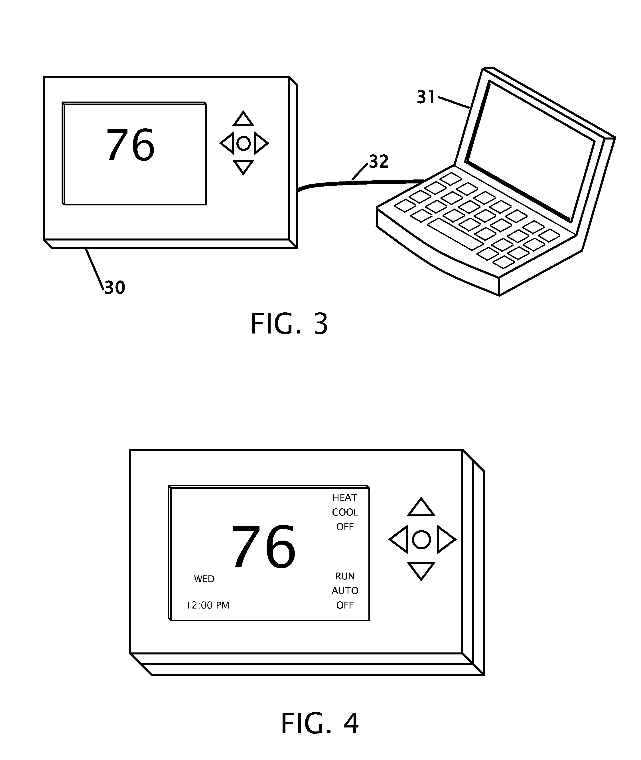 Thermostat and irrigation controller with removable user interface