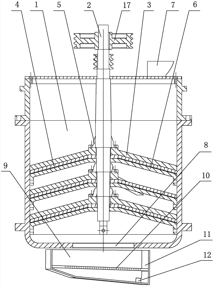 Vertical shaft shearing domestic waste crusher