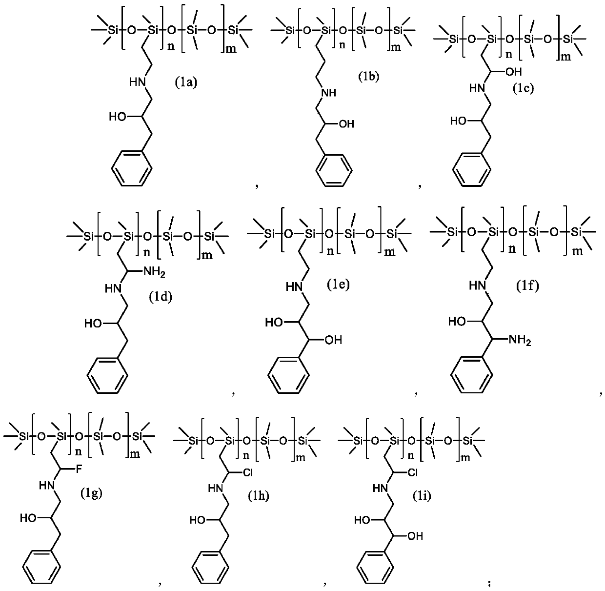 A kind of aminohydroxysiloxane polymer and preparation method thereof