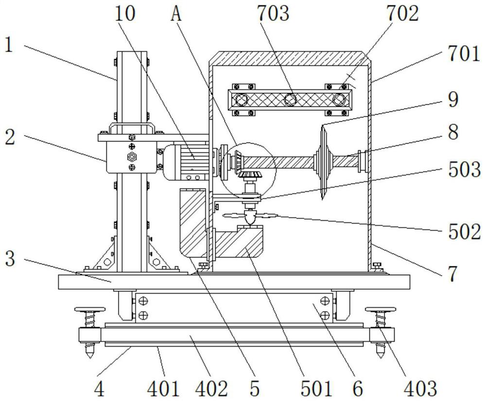 Efficient and environment-friendly cutting equipment for metal doors and windows