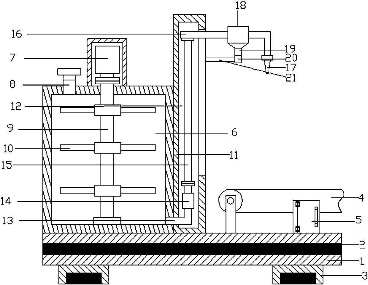 Liquid filling machine capable of ascending and descending