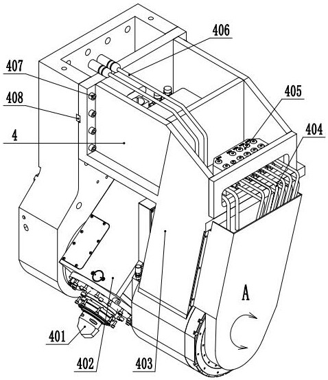 Oscillating head type milling and turning combined machining center