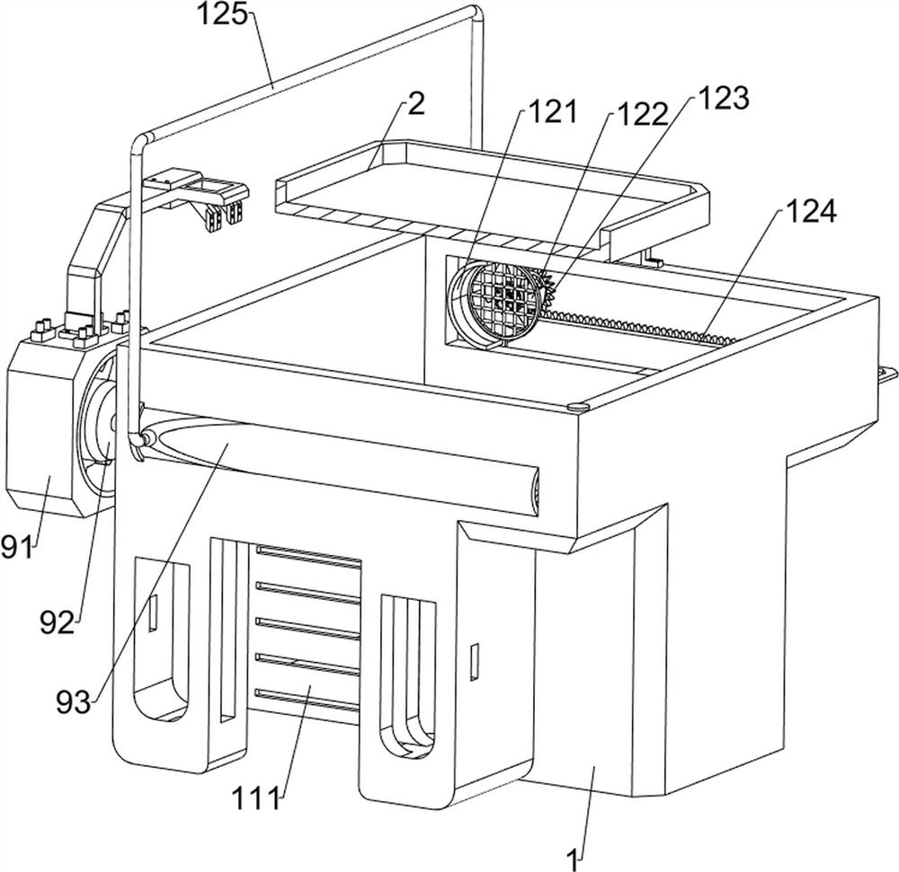 An environment-friendly cutting device for imitation leather texture composite fabric