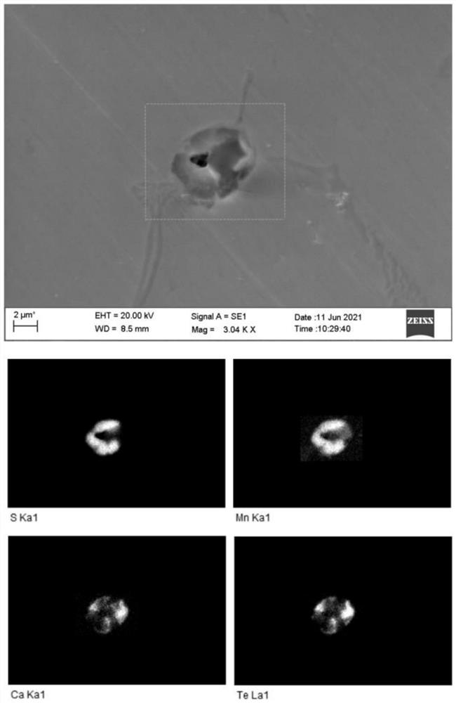 A kind of ultra-free cutting stainless steel treated with calcium tellurium rare earth compound and preparation method thereof