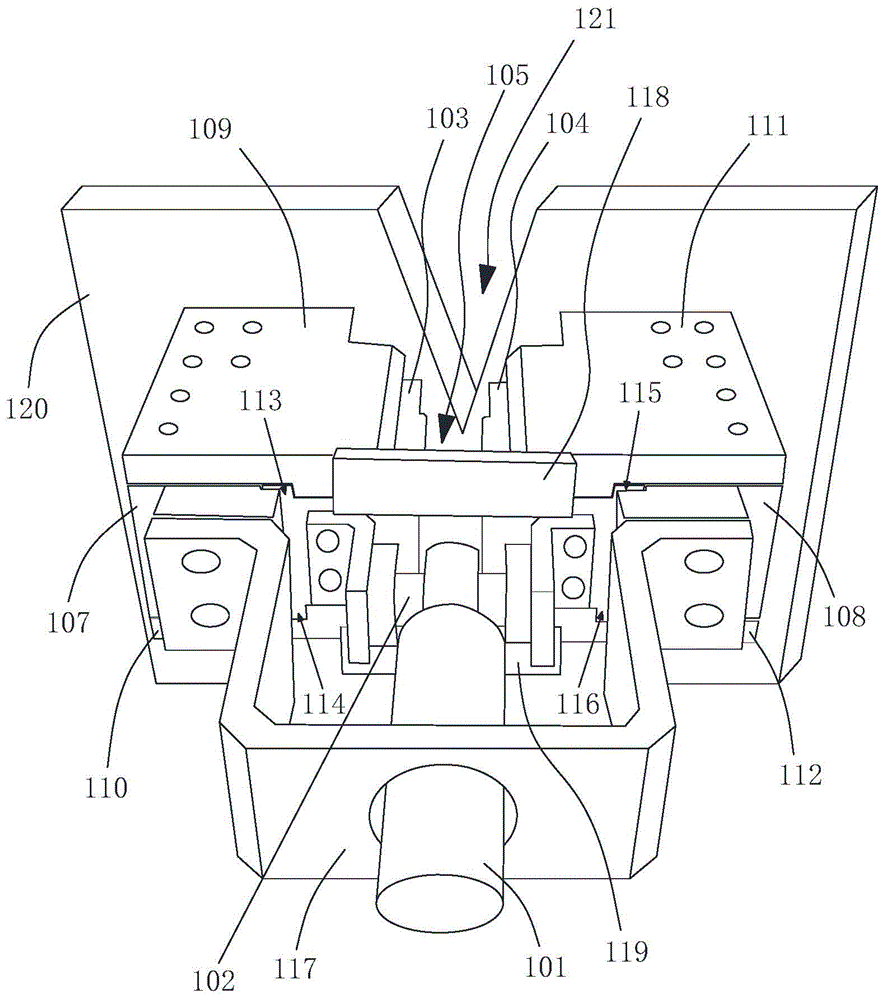 Clamping mechanism of rebar straightening device