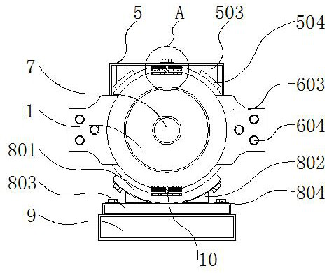 Variable speed motor convenient to mount and dismount